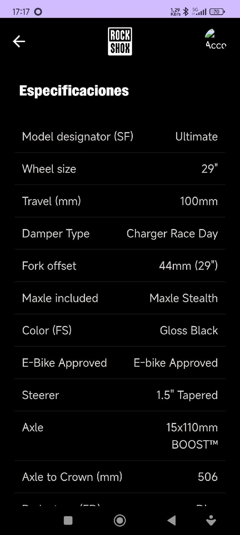 Gebrauchtes Rock Shox sid sl ultimate bike — Bild 6 von 8