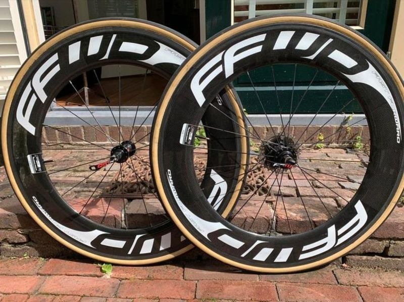Used fast forward F9R 90mm Carbon Clincher Wheelset Wheels
