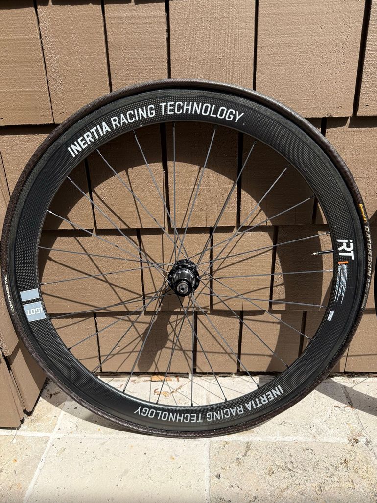 Used iRT Inertia Racing Technology 50mm Carbon Wheelset 50mm Carbon Wheelset Rim Brake bike — image 2 of 7