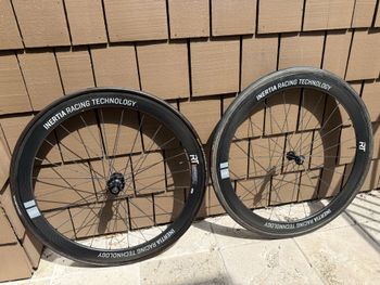 Used iRT Inertia Racing Technology 50mm Carbon Wheelset 50mm Carbon Wheelset Rim Brake bike