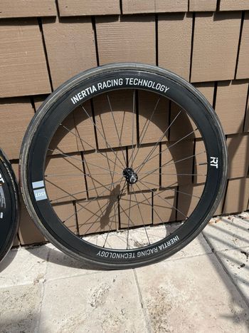 Used iRT Inertia Racing Technology 50mm Carbon Wheelset 50mm Carbon Wheelset Rim Brake bike — image 3 of 7