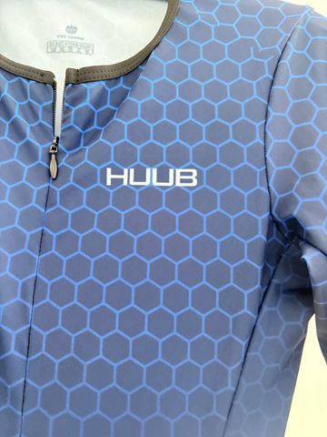 Huub Aero Log Sleeve Skinsuit Cycling Clothing usato