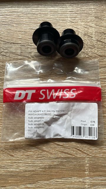 Brugt Dt Swiss Conversion Kit 350/370 FW Disc Brake to 9x100mm Thru Bolt Wheels