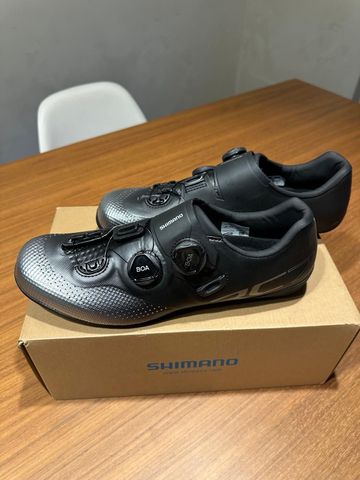 Brugt Shimano SH-RC702 Wide Black 2026 Cycling Shoes
