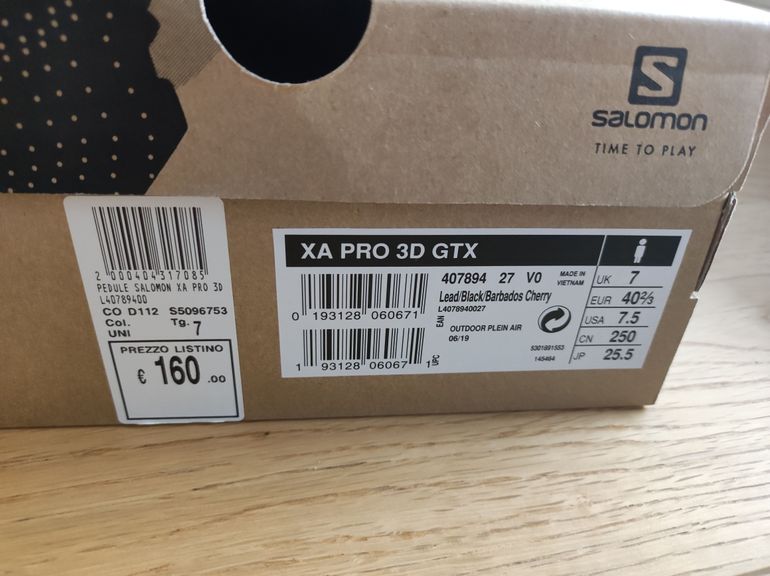 Used Salomon XA PRO 3D Gore-Tex 2025 bike — image 2 of 5