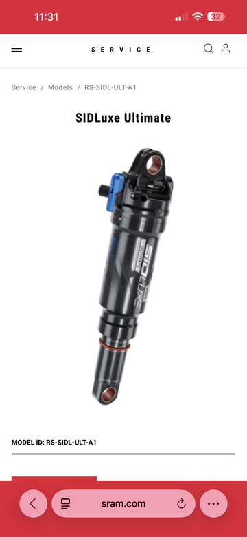 Brugt RockShox Sid luxe Amortisseur 2026 bike — billede 1 af 4