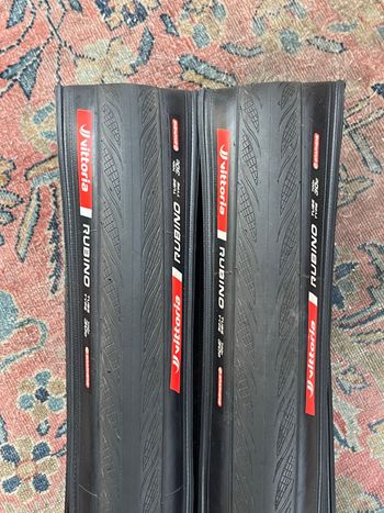 Used Vittoria Rubino Graphene Tyres 2025 bike