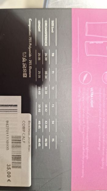 Used Orca Compression Calf Sleeve negro tamaño T2 bike — image 3 of 3