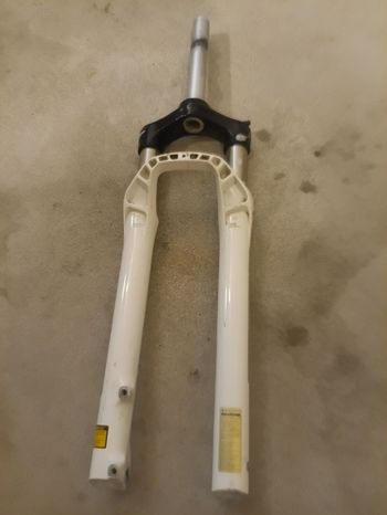 Decathlon, 27.5 Aluminum Alloy Mechanical Spring Shock 100mm Travel White