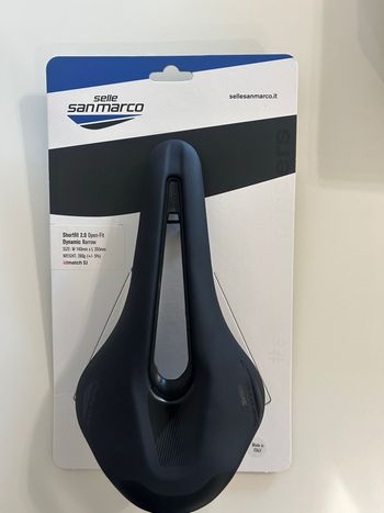 Used Selle San Marco Shortfit 2.0 open-fit 140mm. dynamic narrow bike — image 3 of 3