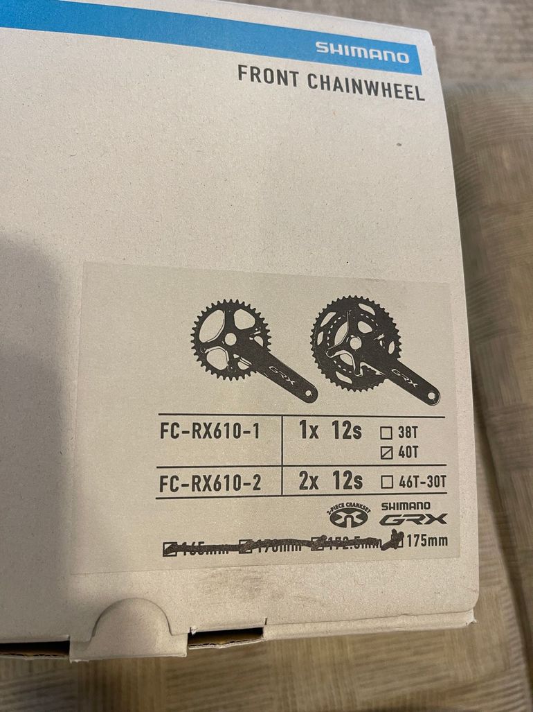 Used Shimano GRX FC-RX610-1 Crankset 2025 bike — image 5 of 5