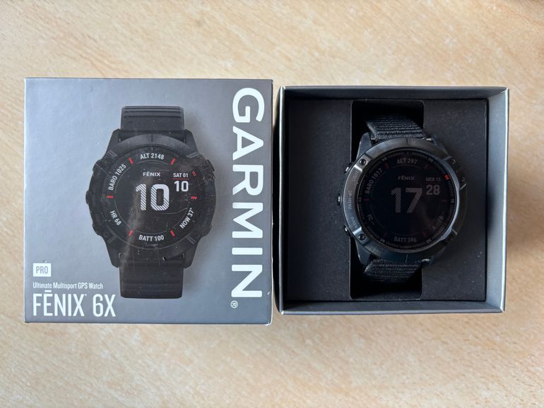 Used Garmin Fenix 6X Pro 51mm GPS Watch 2020 bike — image 1 of 2