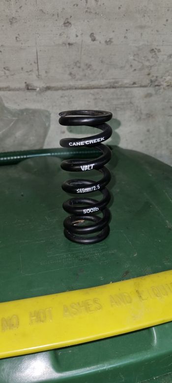 Came creek, VALT Lightweight Steel Spring 2.5" 500lbs