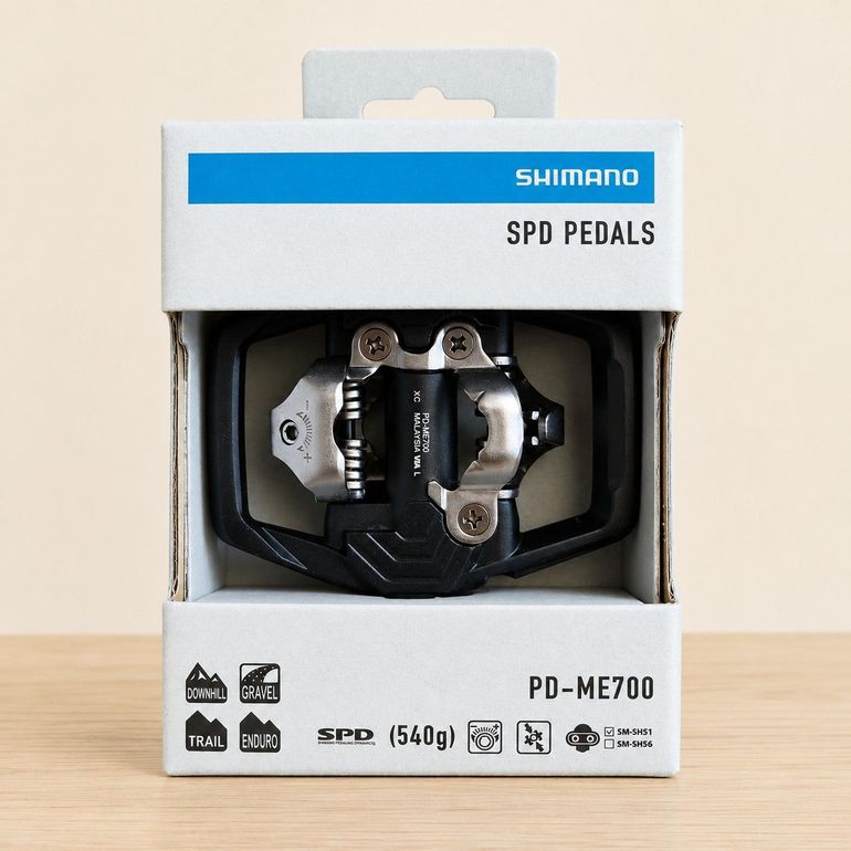 Used Shimano Pedais PD-ME700 SPD Preto 1 Par bike — image 3 of 5