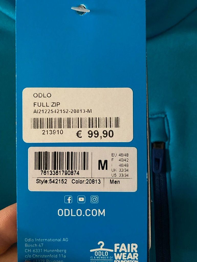 Used Odlo Tencia Full-Zip Hoodie bike — image 2 of 5