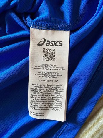Used Asics Maglietta tecnica Blu elettrico bike — image 2 of 4