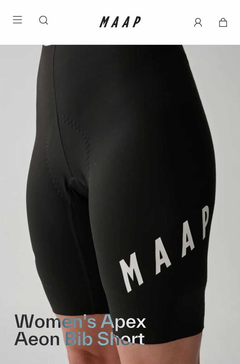 Used MAAP Women's ApexAeon Bib Short 2025 bike — image 10 of 11