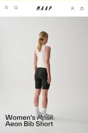 Used MAAP Women's ApexAeon Bib Short 2025 bike — image 11 of 11