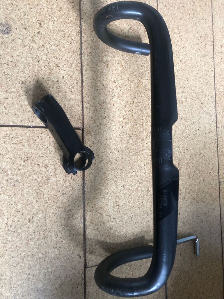 Used Colnago HB-R41 Aero Handlebar 420mm with SR9 Stem 100mm bike — image 1 of 3
