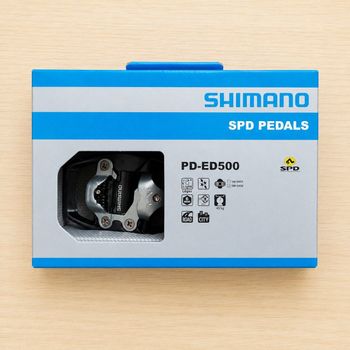 Used Shimano Pedais PD-ED500 SPD Preto 1 Par EPDED500 bike — image 3 of 4