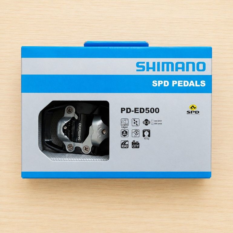 Used Shimano Pedais PD-ED500 SPD Preto 1 Par EPDED500 bike — image 3 of 4