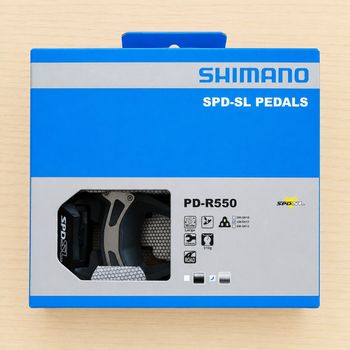 Used Shimano Pedais PD-R550 SPD-SL Cinzento 1 par bike — image 3 of 4