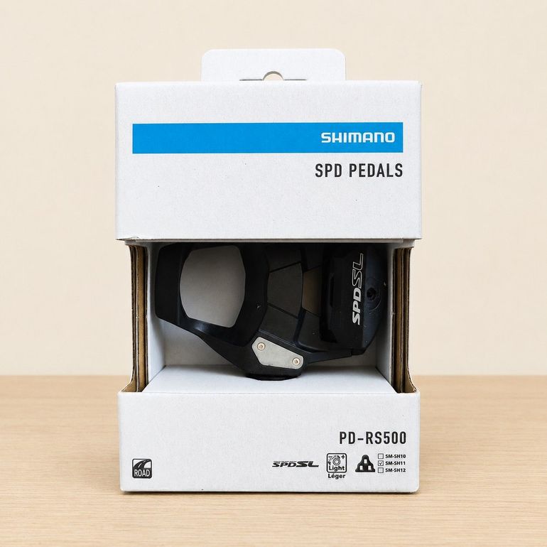 Used Shimano Pedais PD-RS500 SPD-SL Preto 1 Par bike — image 4 of 6