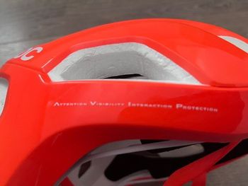 Used POC Vectral MIPS Helm 1217 Fluorescent Orange AVIP Medium 54/59 2024 bike — image 6 of 7