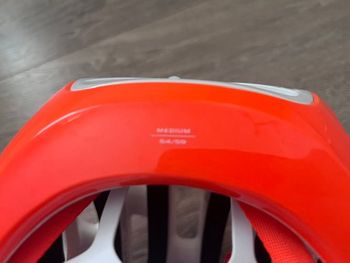 Used POC Vectral MIPS Helm 1217 Fluorescent Orange AVIP Medium 54/59 2024 bike — image 5 of 7