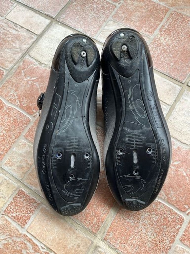 Used Sidi Genius 10 Rennradschuhe Grau/Schwarz Größe 43 2024 bike — image 6 of 6
