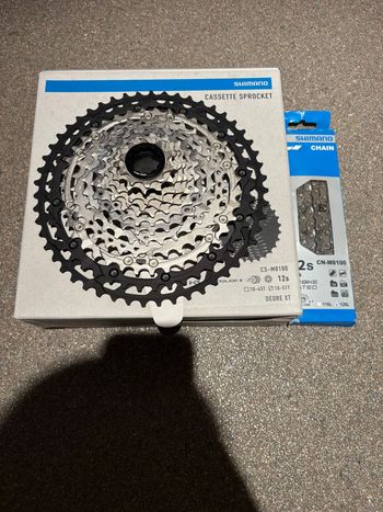 Used Shimano Deore XT Cassette CS-M8100 + Ketting Deore XT bike