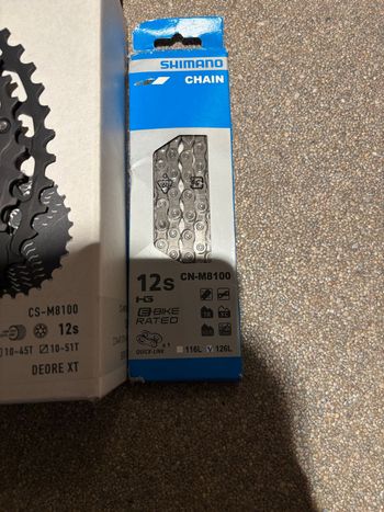 Used Shimano Deore XT Cassette CS-M8100 + Ketting Deore XT bike — image 3 of 5