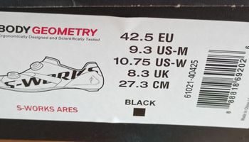 Used Specialized S-Works Ares Road Cycling Shoes 2024 bike — image 4 of 4