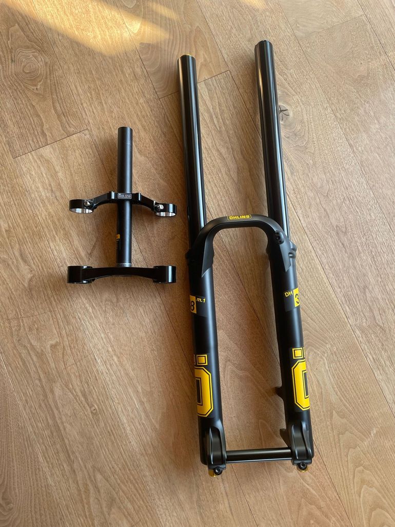Used Öhlins DH38 m.1 Coil TTX18 29/200mm incl. Gabelkrone Offset 50 bike — image 1 of 7