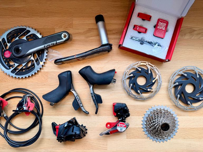 Used Sram Red AXS D1 groupset, NEW, E1 cassette 2026 bike — image 1 of 10