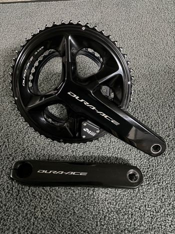 Used Shimano Dura-Ace R9200 Crankset with 4iiii Precision 3+ Pro Power Meter 2025 bike