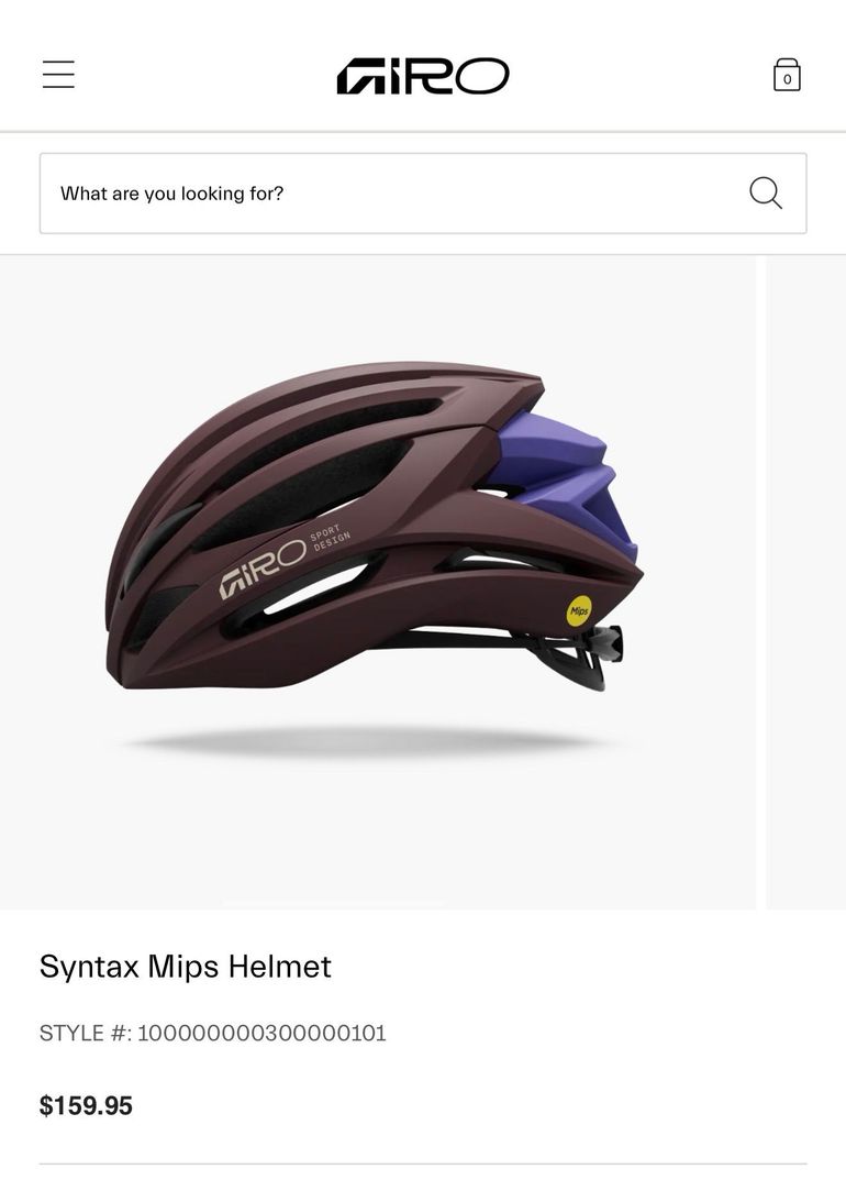 Used Giro Syntax Maroon Helmet, MIPS 2026 bike — image 5 of 5