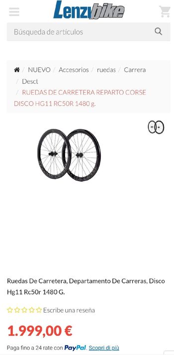 Used Bianchi RUEDAS CARBONO REPARTO CORSE R50 MM CERAMICC TOPÉ GAMA 2026 bike — image 6 of 6