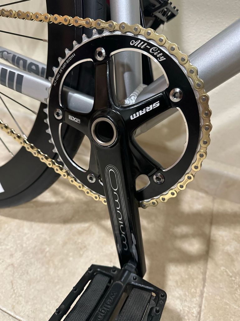 Used Sram Omnium Crankset 46T 165mm bike — image 1 of 2