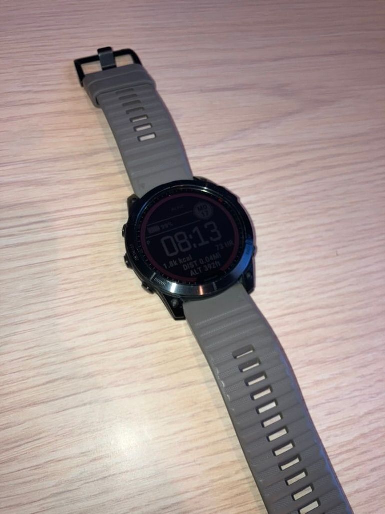 Used Garmin Fenix 7X Pro Solar 51mm Titanium Cas 2023 bike — image 2 of 7