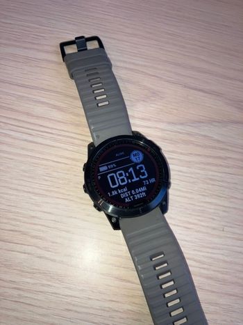 Used Garmin Fenix 7X Pro Solar 51mm Titanium Cas 2023 bike