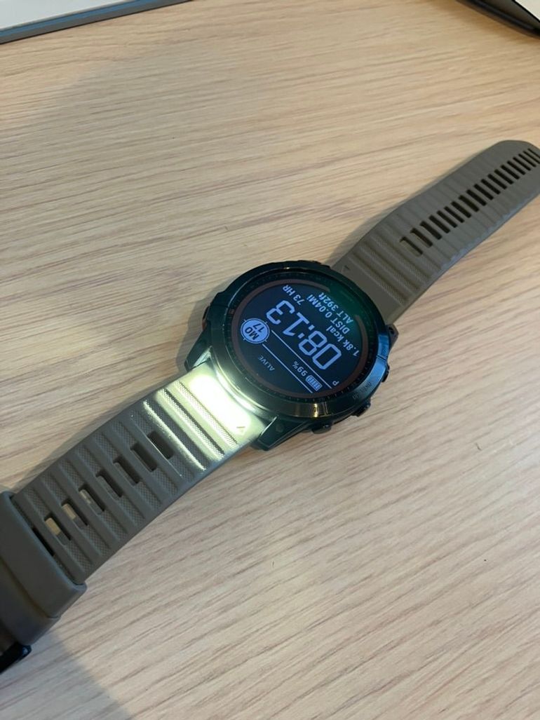 Used Garmin Fenix 7X Pro Solar 51mm Titanium Cas 2023 bike — image 4 of 7