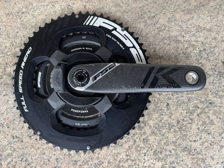 Used Fsa K-Force Carbon Crankset with Power2Max 2025 bike — image 1 of 3