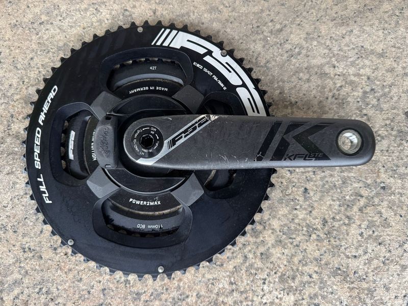 Gebrauchtes Fsa K-Force Carbon Crankset with Power2Max 2025 Drivetrain & Pedals