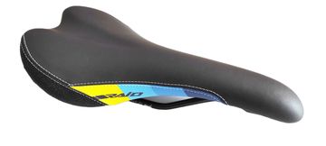 Używany Lapierre Raid Saddle Black w/Yellow and Blue decals Saddles & Seatposts