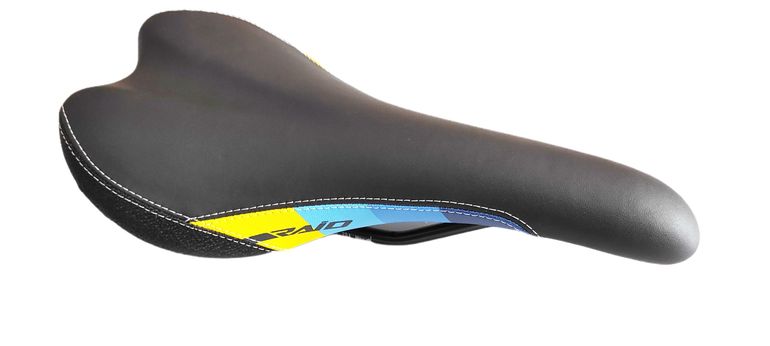Used Lapierre Raid Saddle Black w/Yellow and Blue decals bike — image 5 of 10