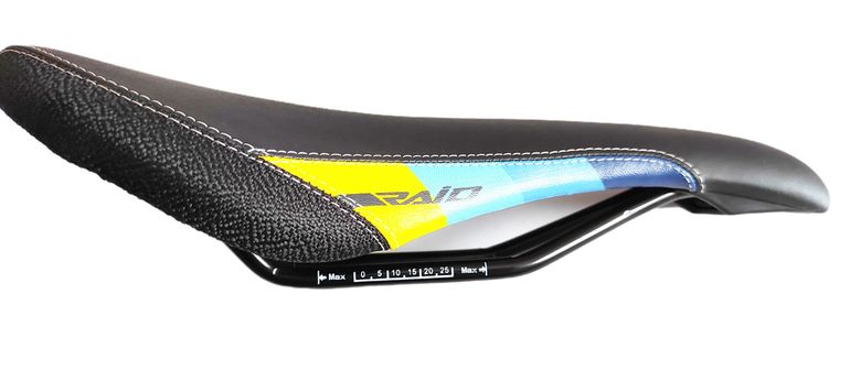 Used Lapierre Raid Saddle Black w/Yellow and Blue decals bike — image 8 of 10