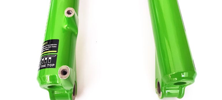 Used Dvo Diamond Boost Suspension Bottom Case Assembly 27.5" 15x110mm Green bike — image 8 of 11