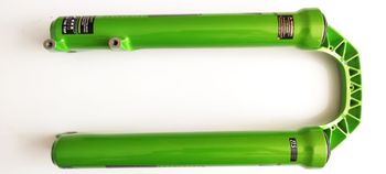 Used Dvo Diamond Boost Suspension Bottom Case Assembly 27.5" 15x110mm Green bike — image 5 of 11