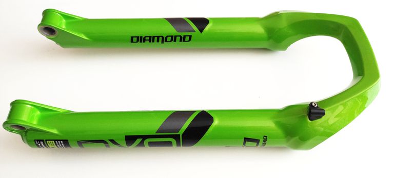 Used Dvo Diamond Boost Suspension Bottom Case Assembly 27.5" 15x110mm Green bike — image 3 of 11